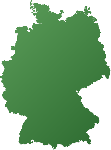 Deutschlandkarte mit Standorten